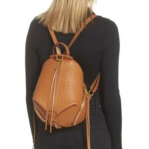 Rebecca Minkoff Julian Tan Gold Studded Leather Backpack